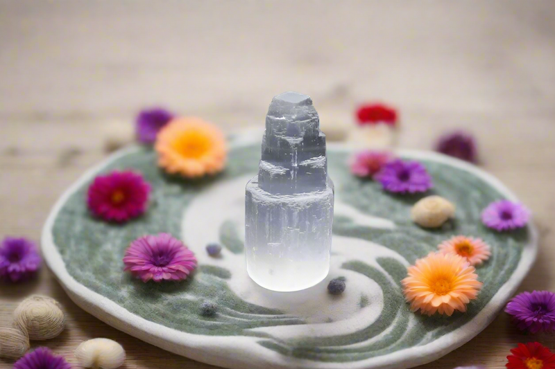 Selenite Iceberg Tower for clearing and positive energy FB3191 🌼