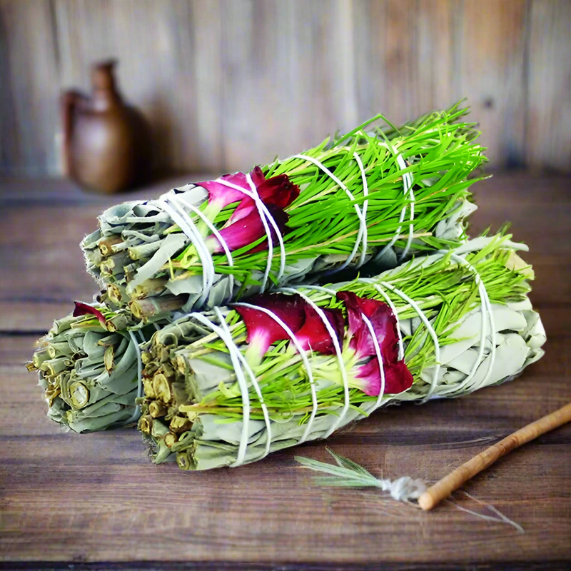 Sweet Morning Floral White Sage 4" Smudge Sticks FB3281 🌼