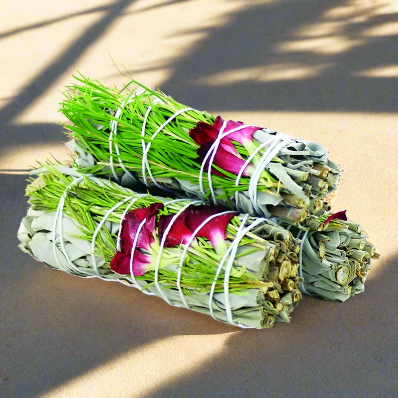 Sweet Morning Floral White Sage 4" Smudge Sticks FB3281 🌼