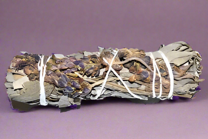 White Sage and "Royal" Purple Lavender Smudge Stick, FB2637 🌼