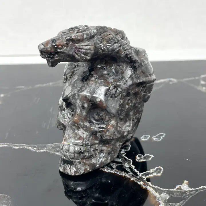 Yooperlite Skull with Dragon FB2750