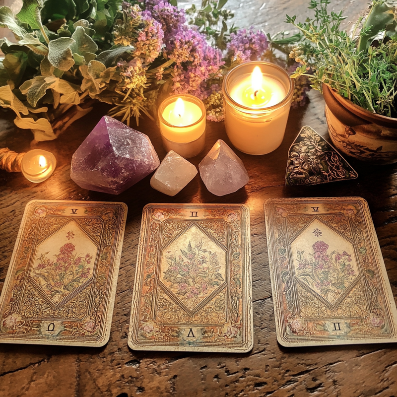 Tarot Seer Oracle with Intuitively Chosen Stone FB2863