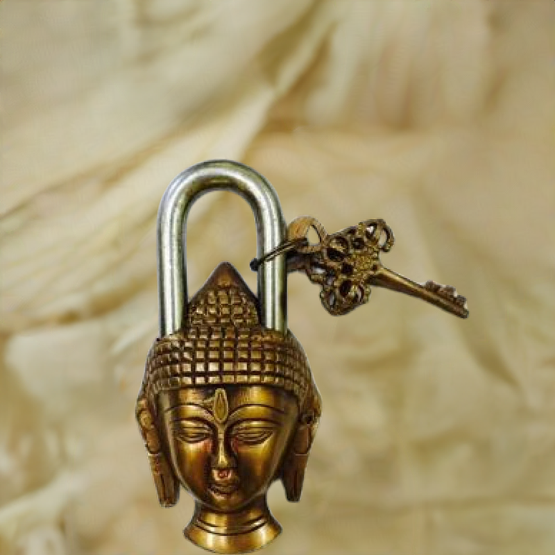 Brass Lock & Key for Spiritual Work FB2562