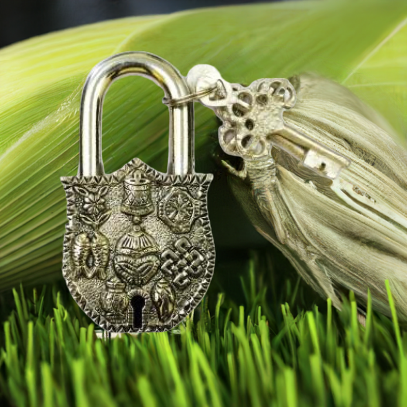 Brass Lock & Key for Spiritual Work FB2562