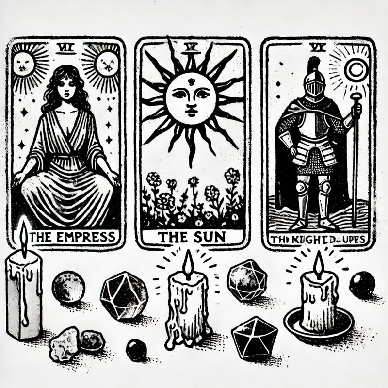 Three Card Tarot Reading with Intuitively Chosen Crystal FB1927 🌛