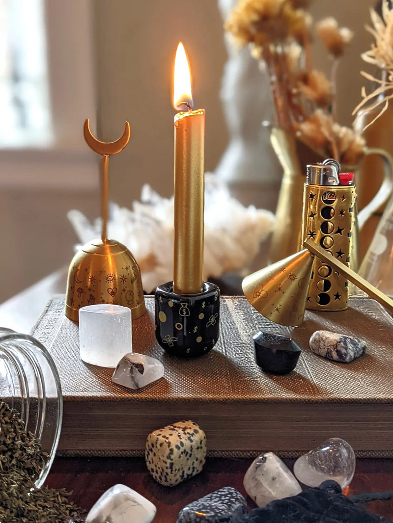 Abundance / Prosperity Chime Candle / Crystal Set FB3264 🧡