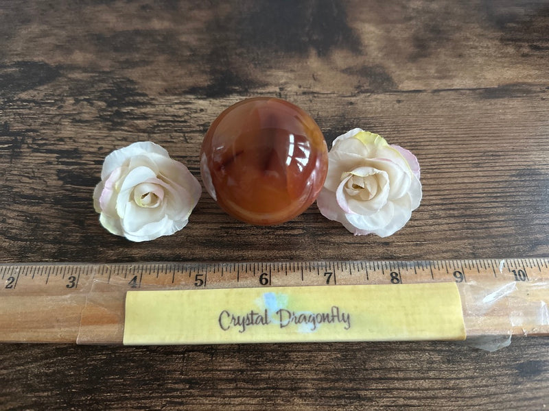 Carnelian Sphere for personal power, confidence & vitality FB1243