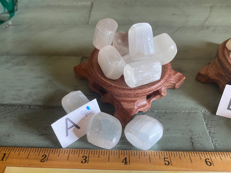 Tumbled Selenite - Spirit Guides, Cleanses & Charges other Crystals - Angelic Realm