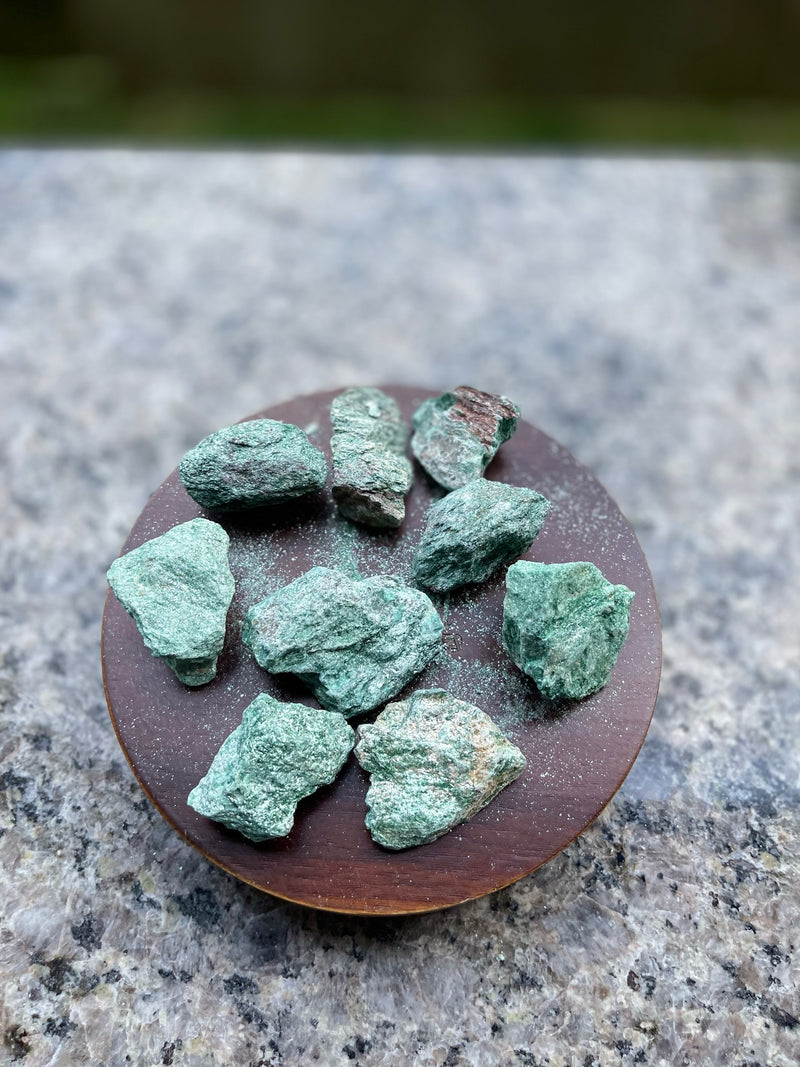 Green Fuchsite Rough for meditation and uplifting emotions FB1906