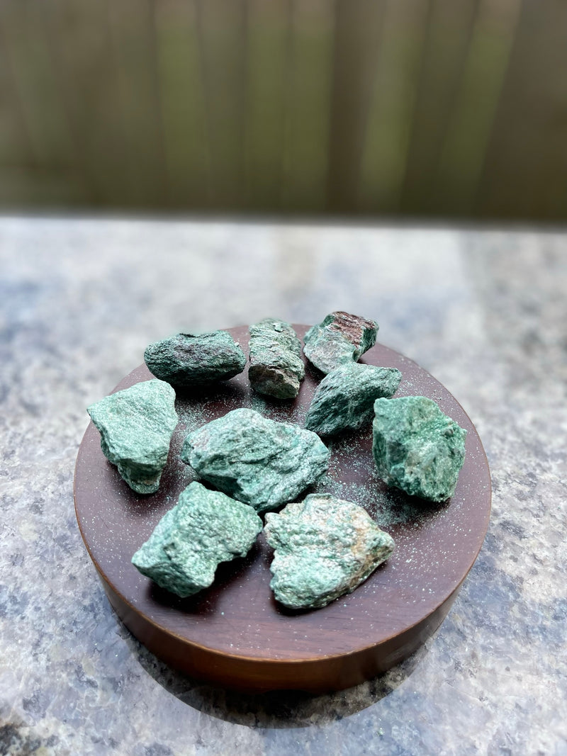 Green Fuchsite Rough for meditation and uplifting emotions FB1906