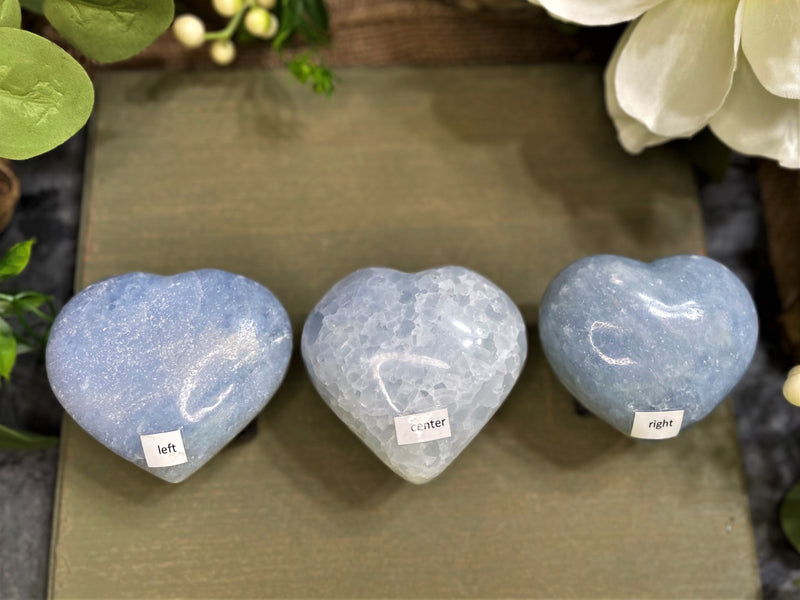 Blue Calcite Heart FB3021