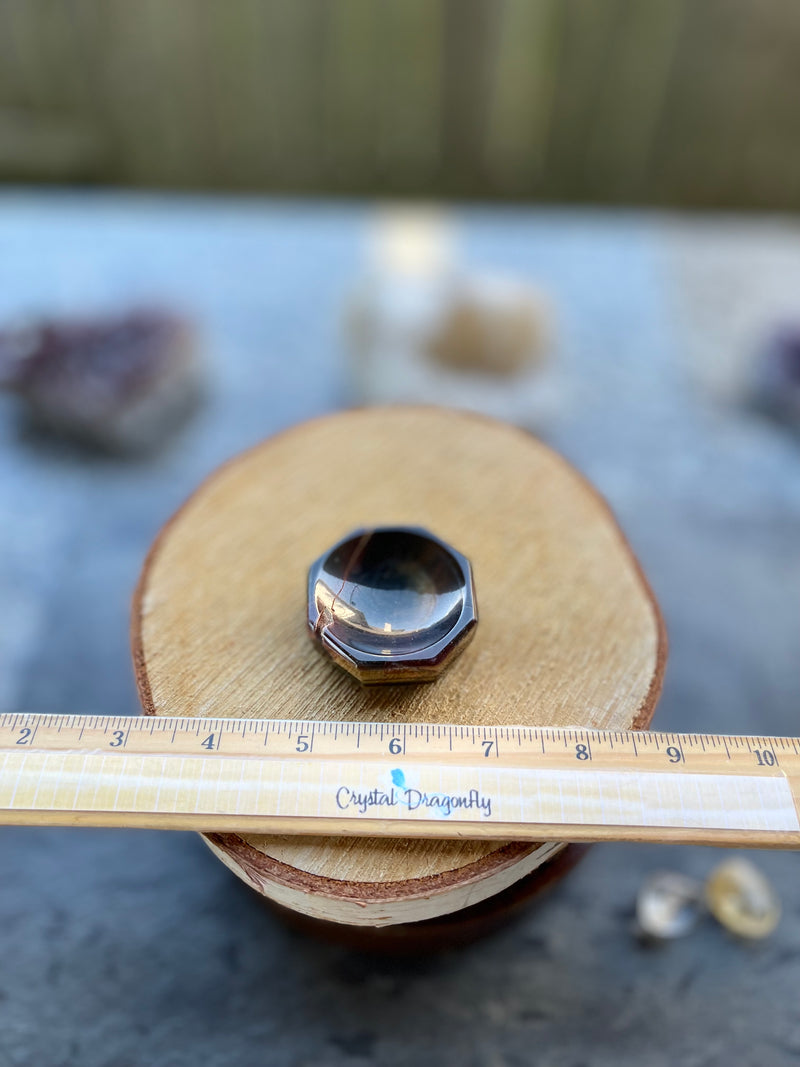 Gemstone Bowls, Thick Orange Calcite or Small Tiger Eye FB2691