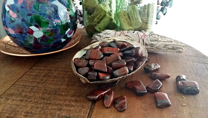 Tumbled Red Tiger Eye for confidence, unconditional love and self-esteem