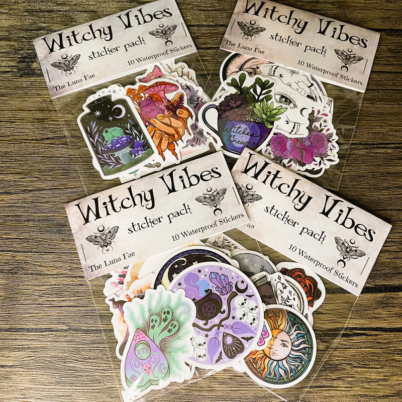 Witchy Vibes Sticker Pack, Set of 10 FB3289