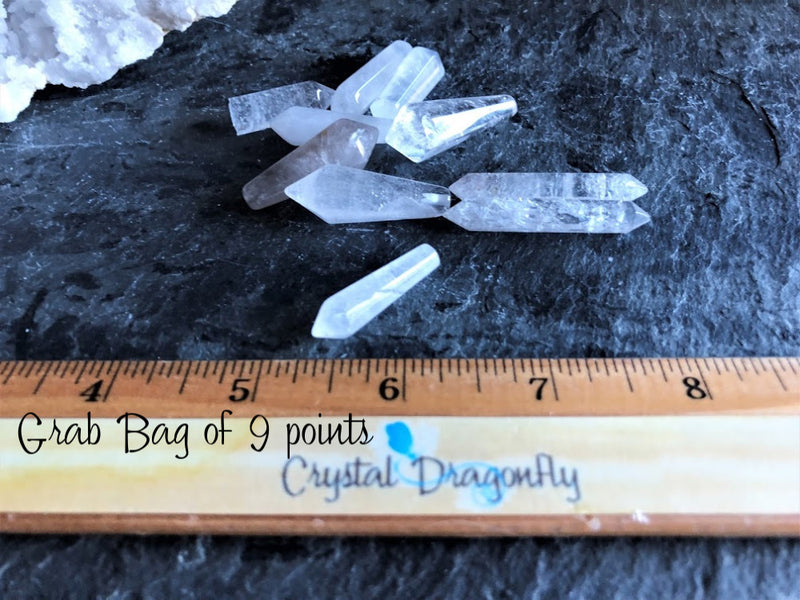 Clear Quartz Small Double Terminated Points from Brazil FB2353